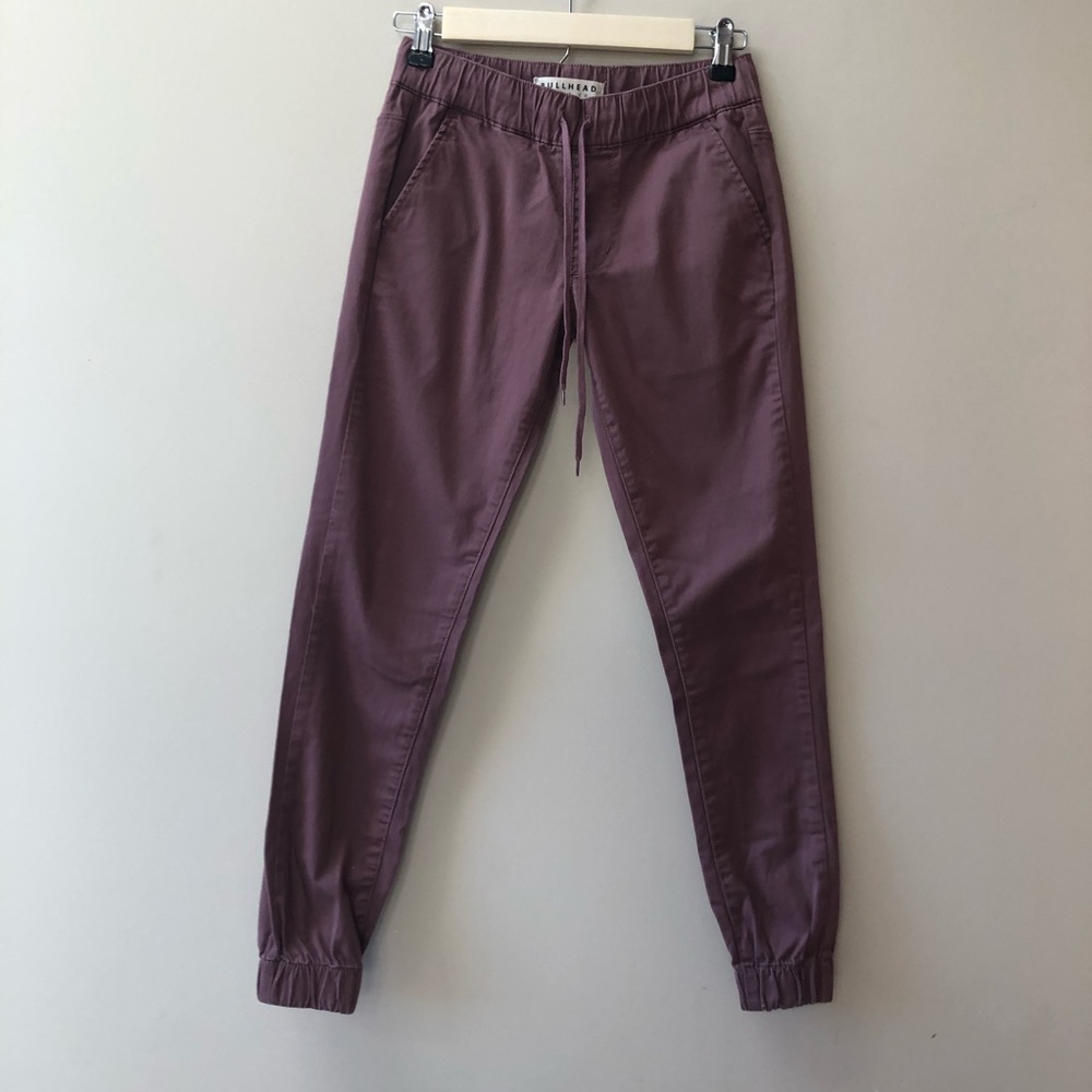 Purple mauve jean jogger pants